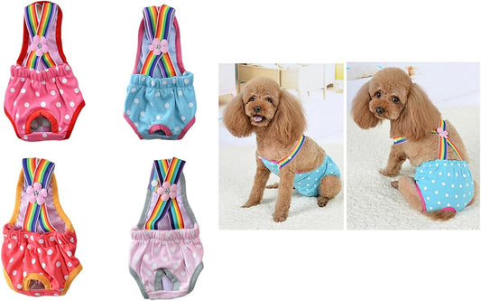 Dog Diaper Shorts Sanitary Pantie Female Dogs Adjust Suspender Diaper Panties Period Briefs Physiological Shorts Supply for Female Pet