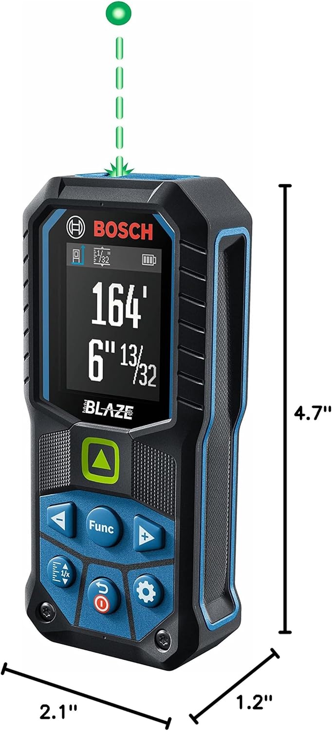 Bosch GLM165-25G Blaze™ Green-Beam 165 Ft. Laser Measure