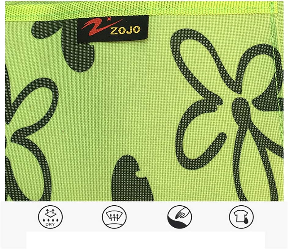 zojo Heavy Duty Waxed Canvas Work Apron with Tool Pockets (Small Size, Flower Print)