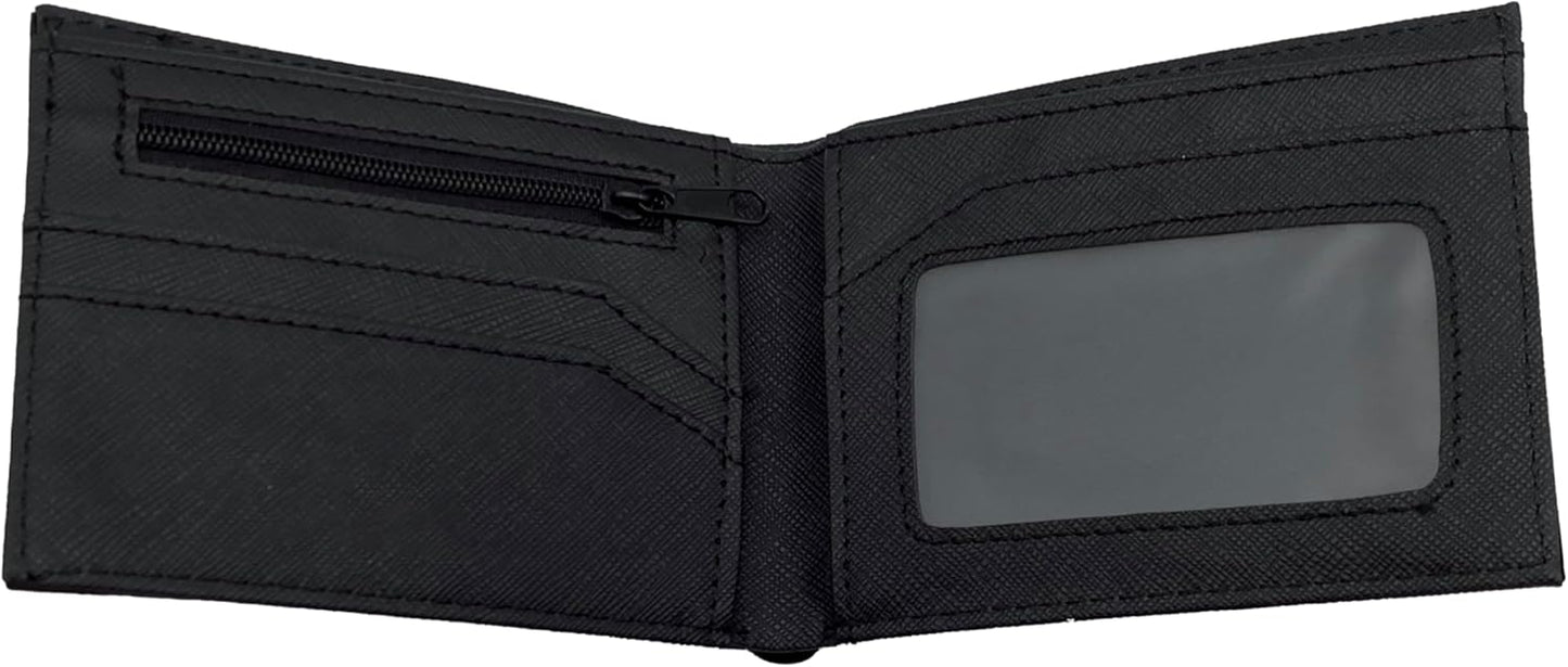 Retro Gamepad-Inspired Boys Wallet - Silicone Surface Material with Classic Game Gamepad Design, Multiple Card Slots and Coin Pocket - Video Game Kids Wallet in Black (#2) -1 PACK