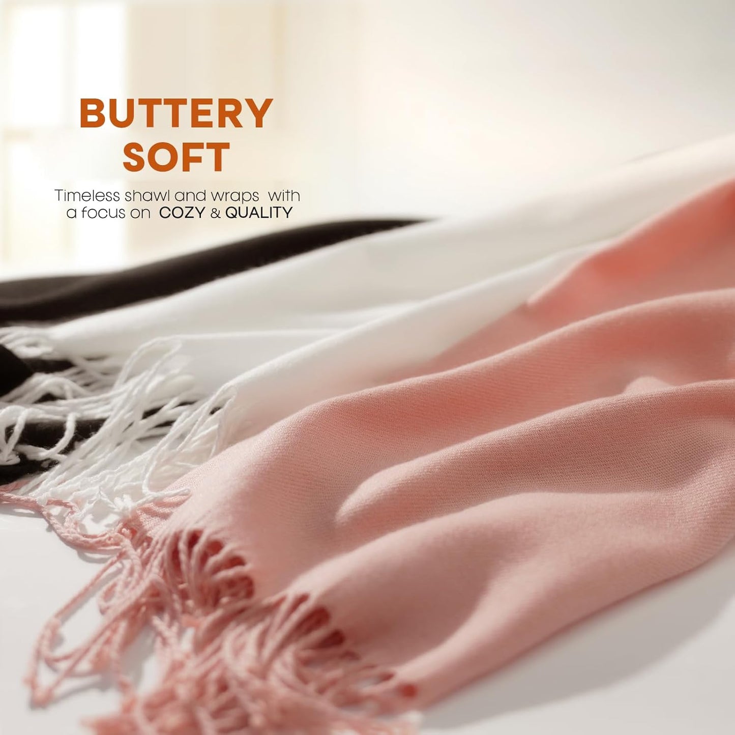FURTALK Pashmina Shawls and Wraps for Evening Dress Women's Scarf Wedding Bride Bridesmaid Gifts Winter Scarves