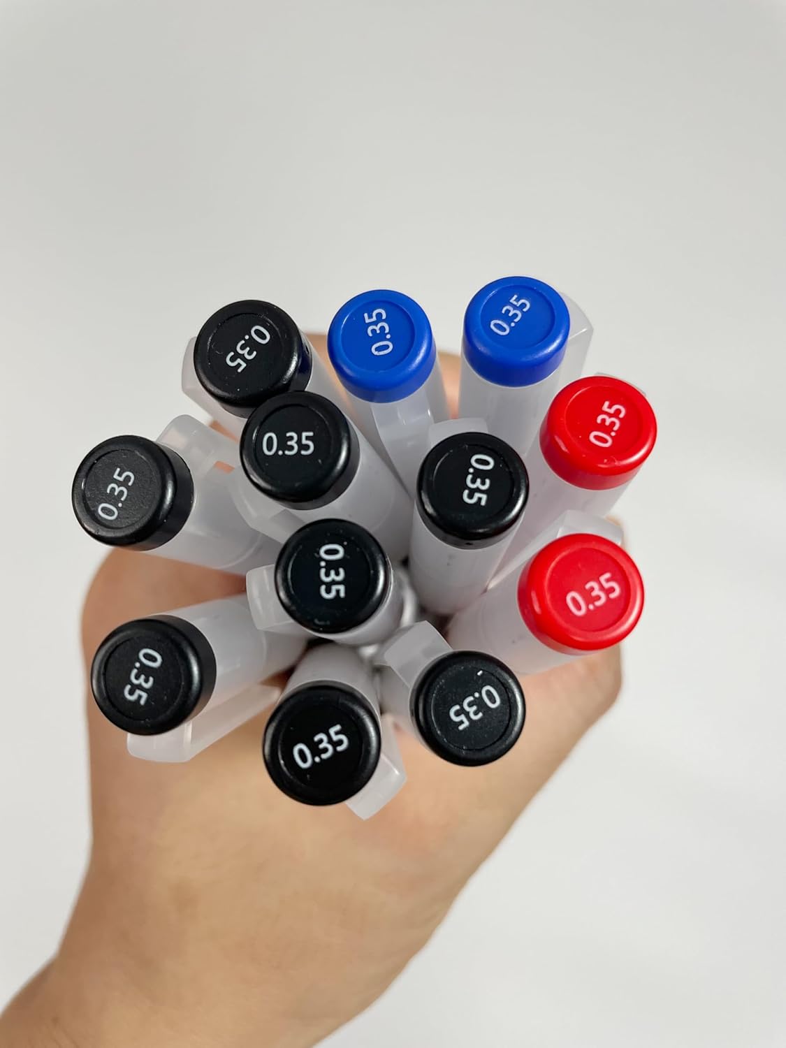 12 Pcs 0.35mm 3color Gel Ink Pen Japanese Stationery Extra Fine Chinese Ballpoint Pen for Office School Korean Stationery Supply