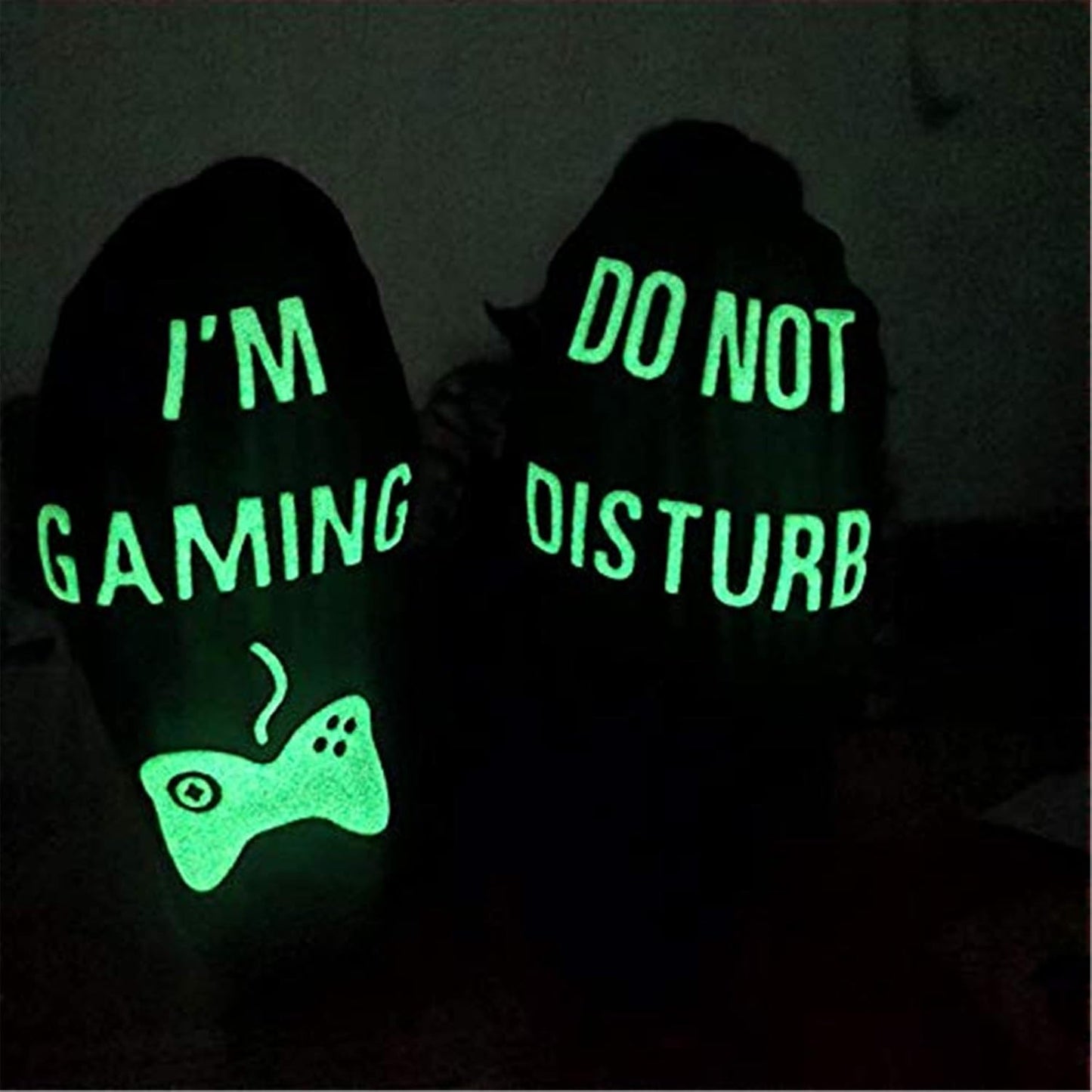 Gaming Sock, Do Not Disturb I'm Gaming,Gaming Socks for Teen Boys Gamer with Glowing, Novelty Socks for Men Dad Father Women