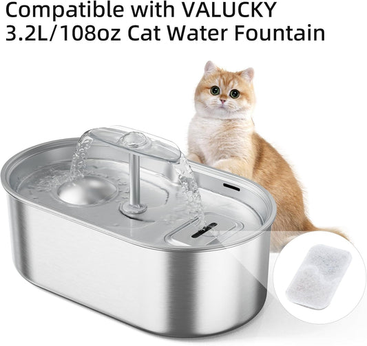 Cat Water Fountain Filters,Replacement Filters for Pet Fountain Cat Drinking Fountain,Triple Filtration System,10 Pack