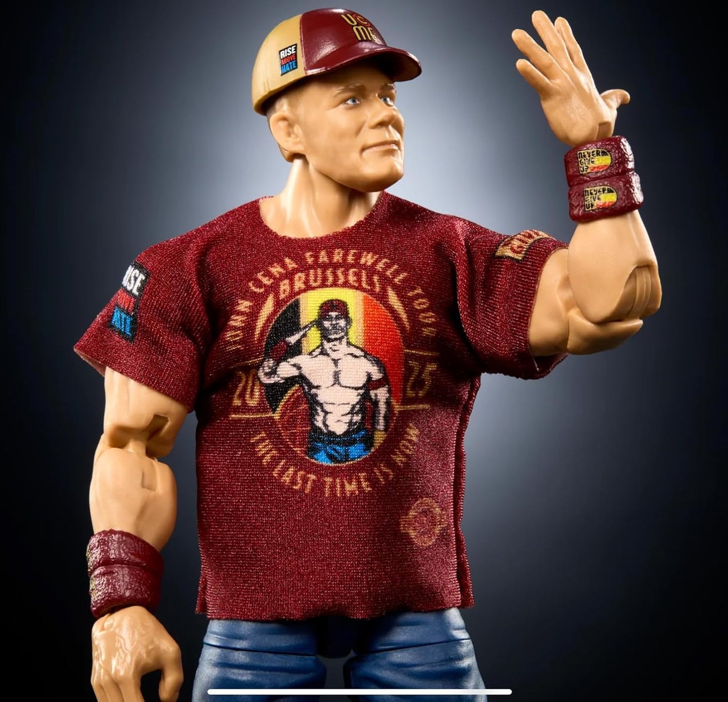 Mattel WWE JGV13 John Cena Elite Collectible 6-Inch Action Figure with Accessories, Series 120, 25 Points of Articulation and Interchangeable Hands, JGV13