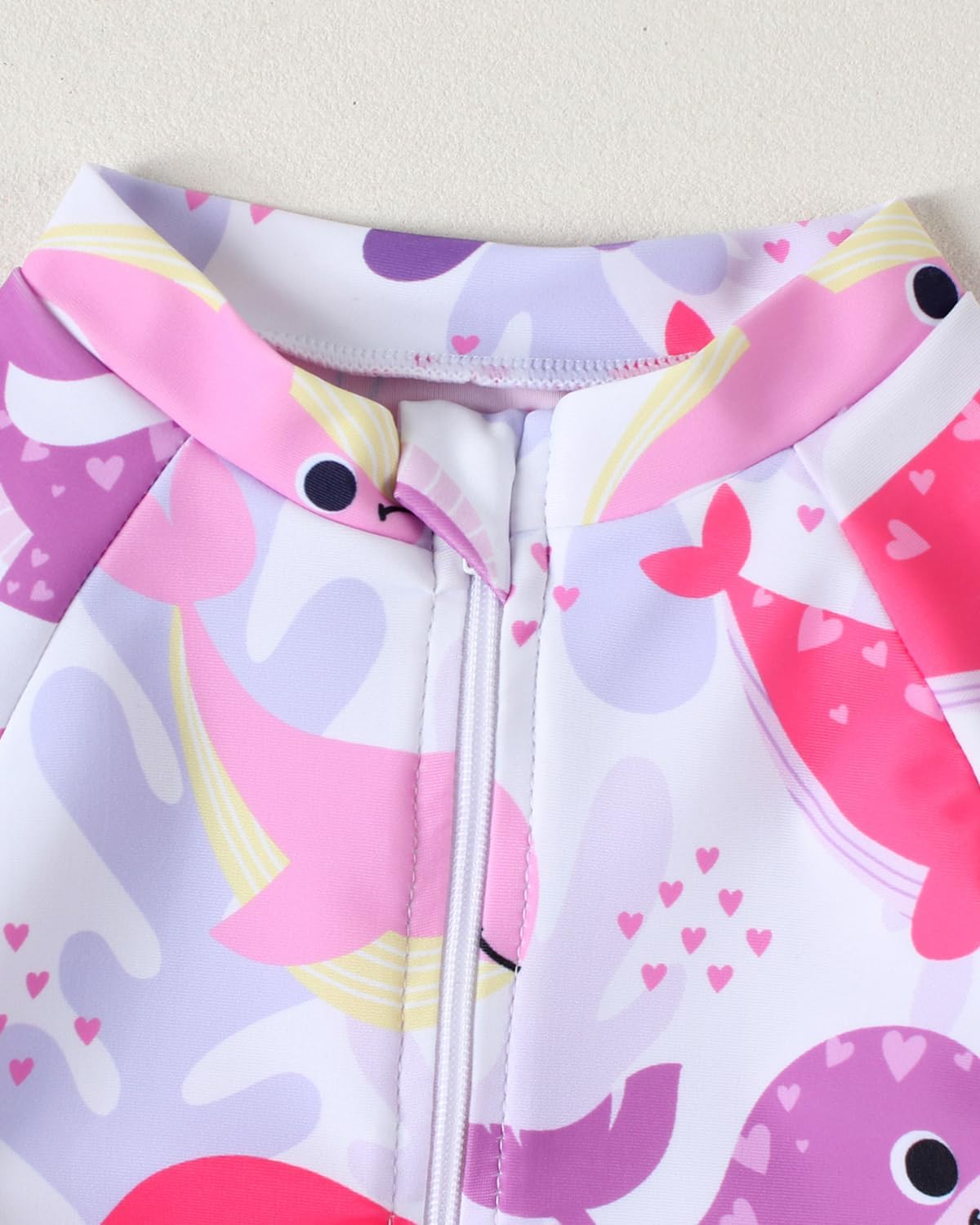 WYTbaby Baby Rash Guard Swimsuit with Sun Hat UV Protection Infant Toddler One Piece Short Sleeve Sunsuit 0-3T