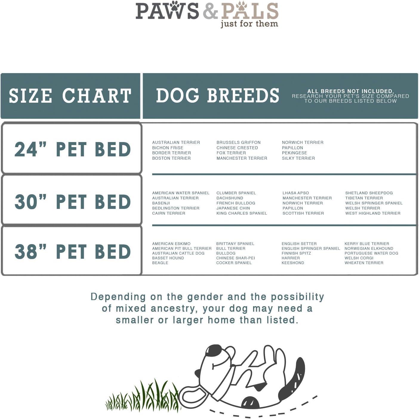 Paws & Pals Dog Bed for Pets & Cats - Fuzzy Foam Deluxe Premium Bedding Cuddler Lounger Two-Toned Design for Home & Crate (Medium, Blue)