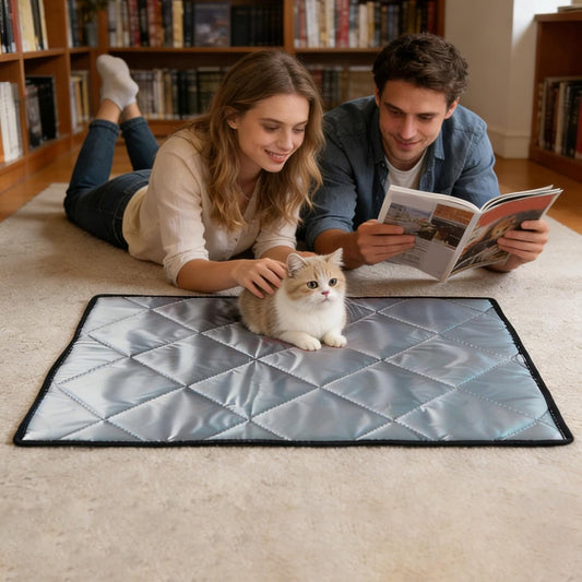 Washable Dog Pee Pad, Anti Slip Crate Mat, Leak Proof Floor Protector with Soft Material, Reusable Pet Potty Pad, Waterproof Puppy Mat with Travel Design, Home Kennel Pads for Car