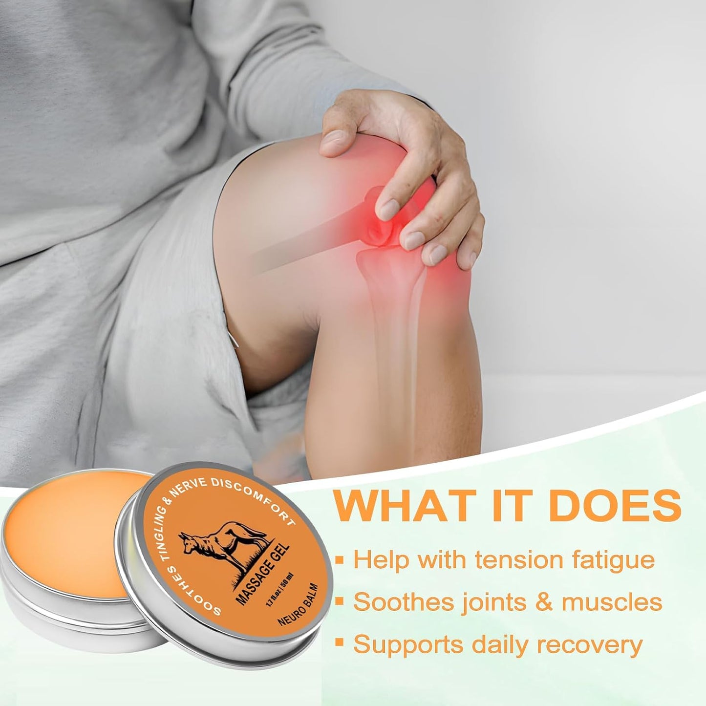 Neuro Balm, Joint Care Soothing Cream, Arnica Oil, Camphor Blue, Chamomile Extract, Herbal Body Cooling Soothing Ointment, Daily Joint & Muscle Care (1)