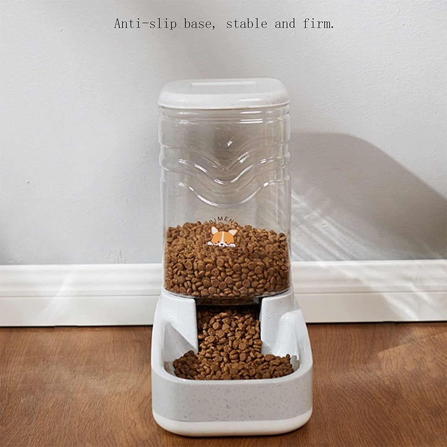 Automatic Feeder Set,Pet Automatic Water Dispenser Food Feeding Bucket Dog Bowl Unplugged Auto Drinking Fountain Pet Cat Big Capacity 3.8L Water Feeder cat Fountain