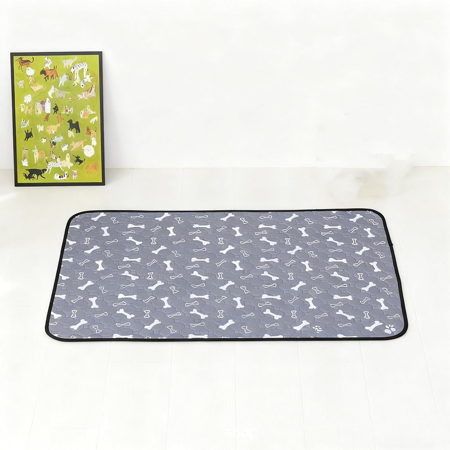 Pet Floor Mat Training Pee Pad Heavy Duty Polyester Absorbent Anti Skid Base Ideal for Indoor Dog Use Leak-Proof Pet Training Pad for Dog Indoor Use