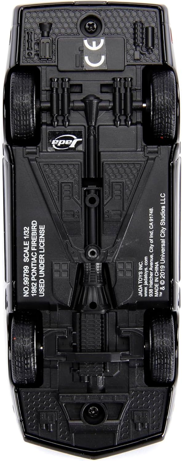 Jada Toys – Knight Rider K.I.T.T. – Hollywood Rides Die-Cast Car – Opening Doors, Rubber Tires – 1:32 Scale – Collectible for Ages 8+, Black
