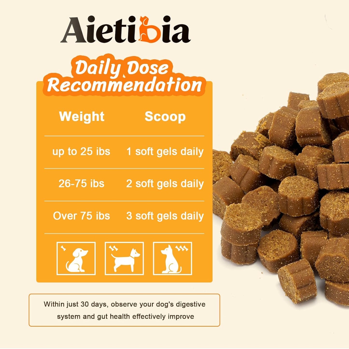 120 Chew Probiotics for Dogs Enzymes Breath Aid Support&Boosting Immunity and Gut Microbiota with Pumpkin Dietary Fiber Digestive Enzymes -Chicken Flavor
