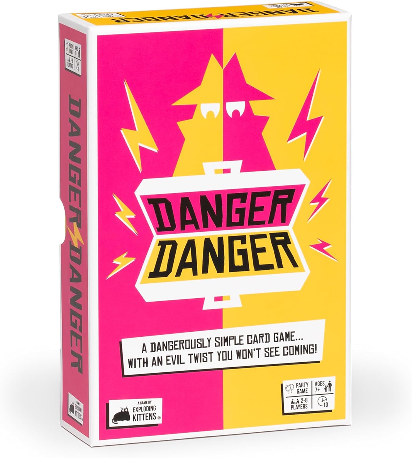 Exploding Kittens Danger Danger 2-8 Players - Ages 7+ - 10 Minutes to Play - Fast Paces Strategic Card Game - Party Game, Family Game Night, Kid and Adult Card Game