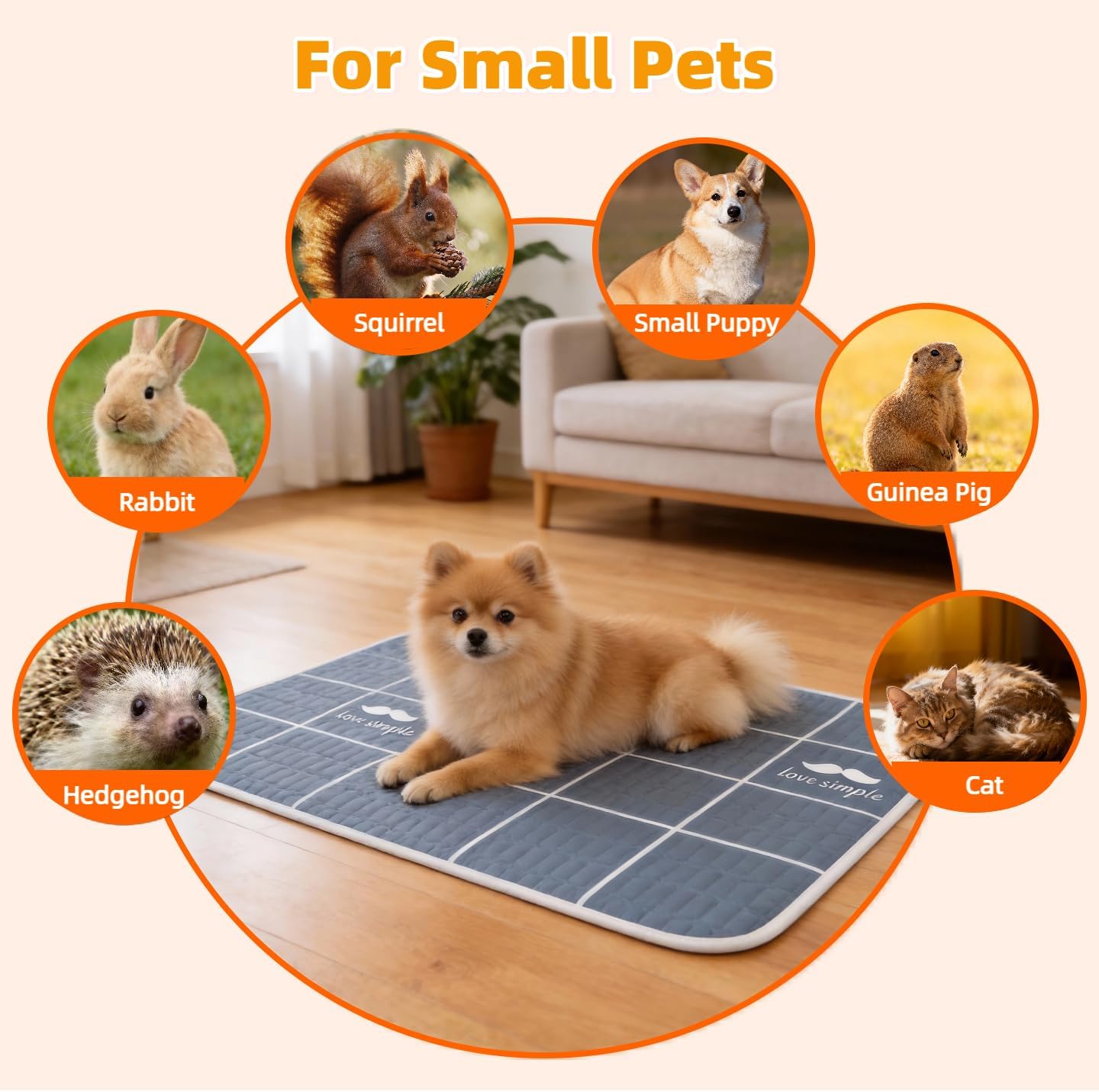 Washable Puppy Pads with Pheromones, 4 Pack - Super Absorbent Leakproof Waterproof Reusable Puppy Potty Training Pads with Non-Slip Backing for Crate, Playpen, Bed, Whelping Box (Grey, 18" x 24")