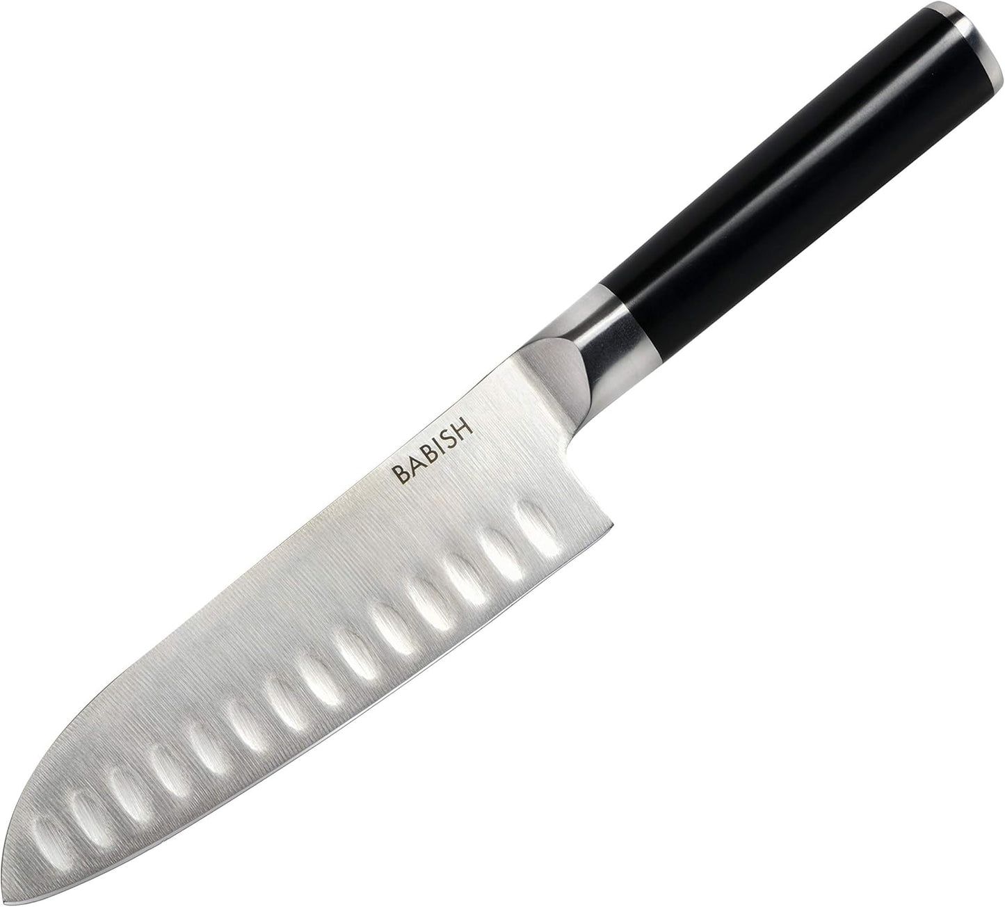 Babish High-Carbon 1.4116 German Steel Cutlery, 6.5" Santoku Kitchen Knife