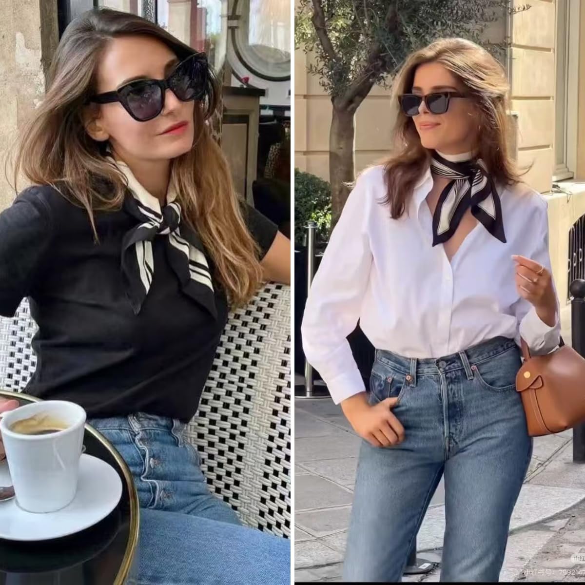 Neck Scarf For Women Silky 21" Square Head Scarves Wraps Hair Bandanas Scarfs Fashion Handbag Accessories lightweight