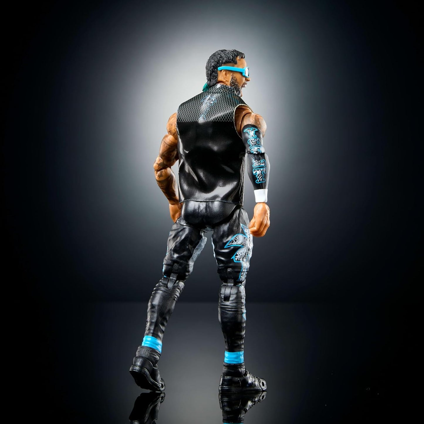 Mattel WWE Ultimate Edition Action Figure & Accessories Set, Jey USO 6-inch Collectible with Swappable Heads & Hands, 30 Articulation Points