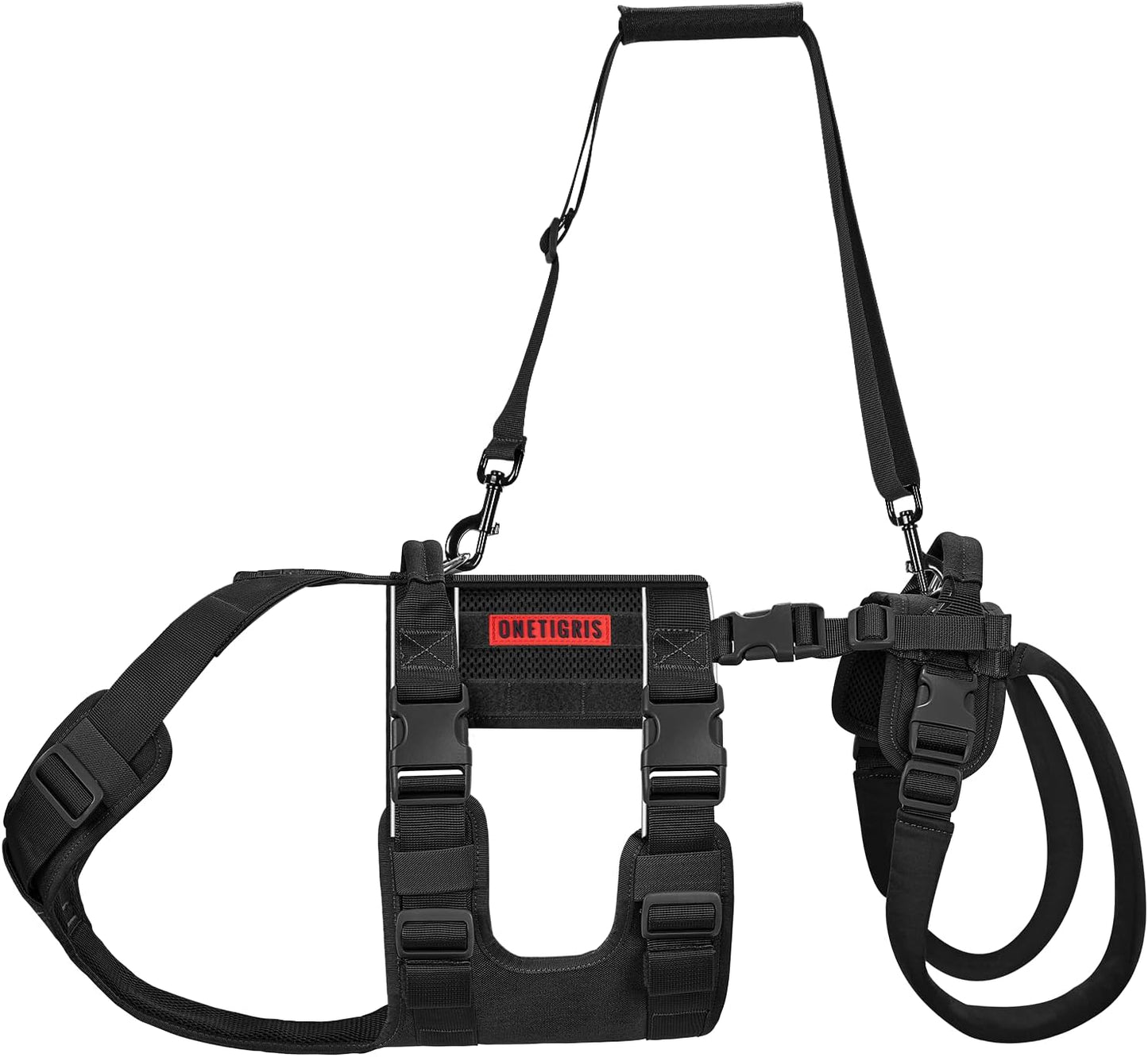 OneTigris Breathable Dog Lift Harness for Large Medium Sized Dogs, Dog Sing for Large Dogs Hind Leg Support, Dog Hip Support Brace Front Leg Vrace