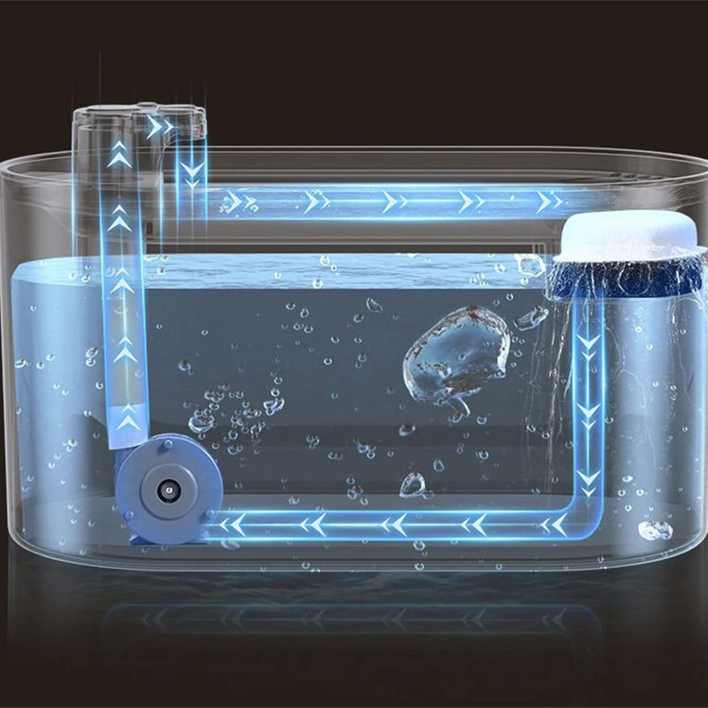 Water Fountains Whispering Quiet Water Dispenser 101OZ Automatic Drinking Bowl for Cats Dogs Small Pet Easy to
