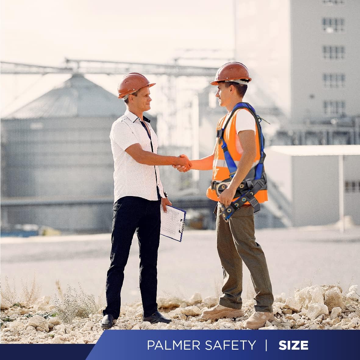 Palmer Safety Hammerhead 5pt Safety Harness Back Padded, QCB Chest, Tongue Buckel Legs Straps, Back & Side D-Rings