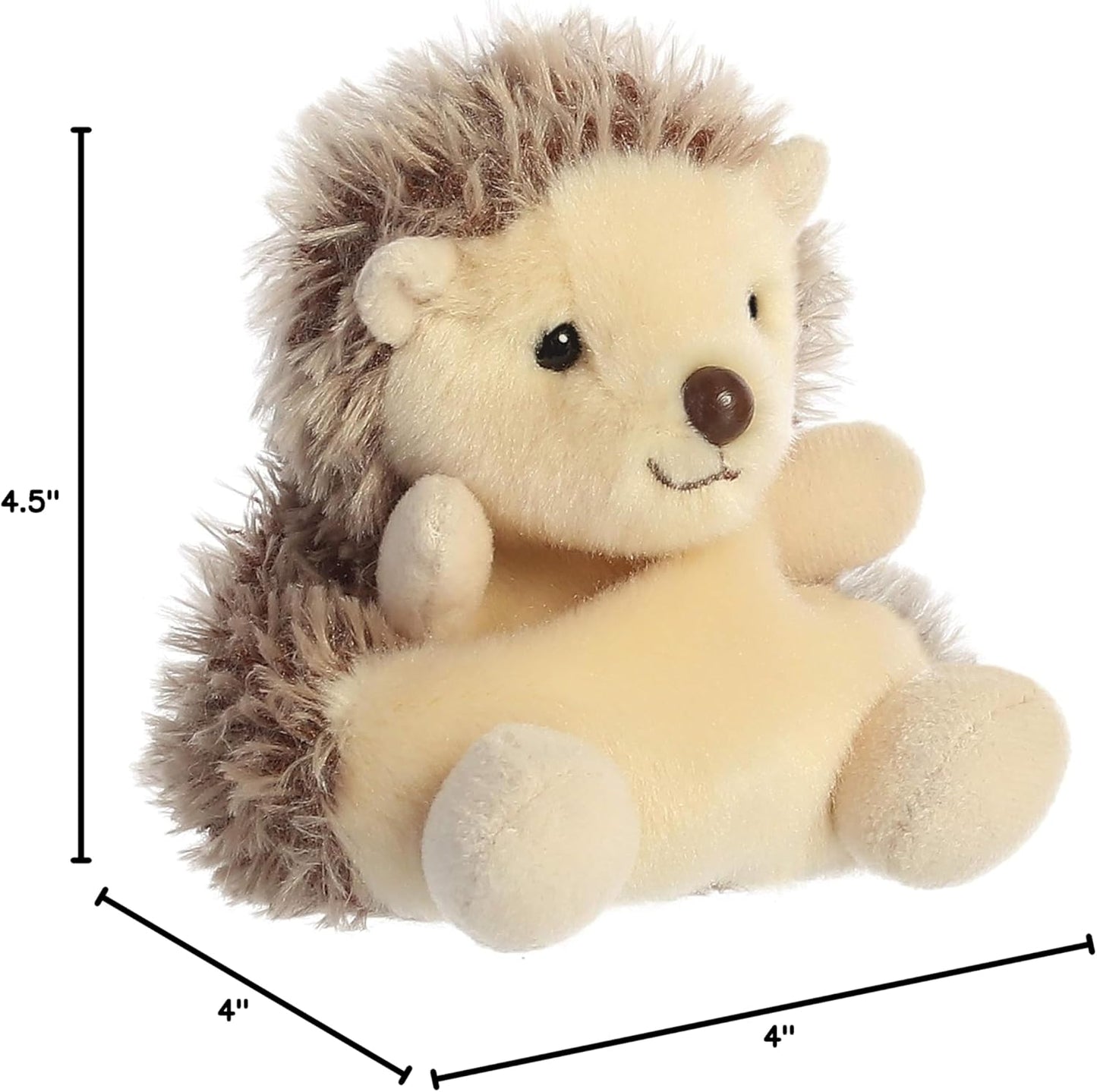 Aurora® Adorable Palm Pals™ Hedgie Hedgehog™ Stuffed Animal - Fun Collectible Plush for Kids and Adult Collectors - Perfect for Decorating Rooms and Birthday Gifts - Brown 4.5 Inches