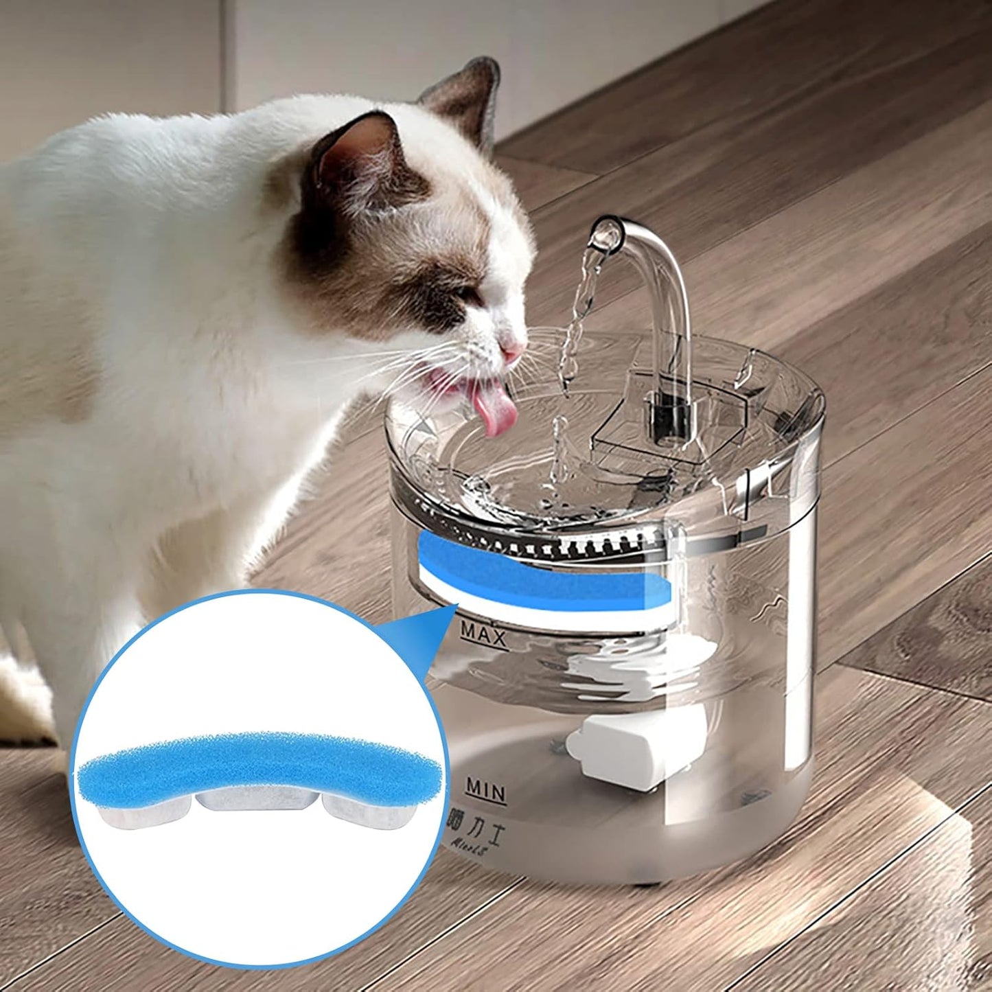 Cat Water Fountain Filters for WF050 & WF100 Cat Fountain, Pet Fountain Filters Replacement