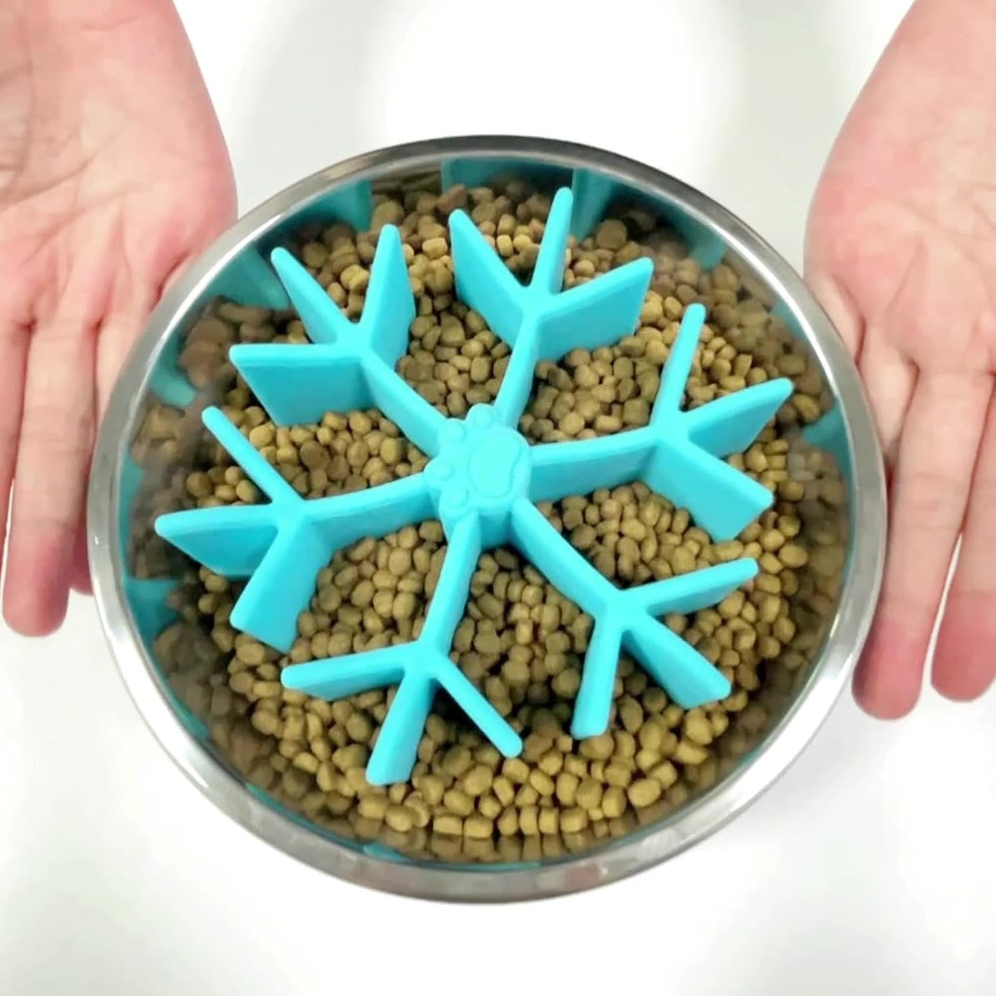 Smooth Flower Shape Pet Slow Feeding Bowl Anti-Choke Dog Multi-Specification Basins Food Feeder Bowls for Large Dogs Feeder Bowls Small Breeds