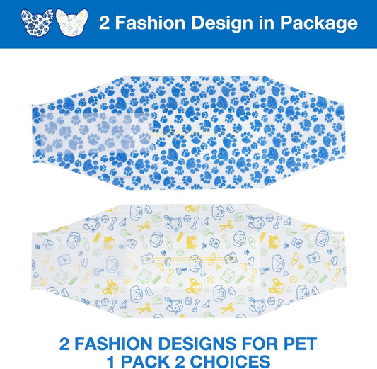 Dono Dog Diapers Male Disposable Male Dog Wraps 40ct Doggie Diapers Wetness Indicator Leak-Proof Dog Belly Wraps, Rapid-Dry Gel Technology Puppy Diapers for Excitable Urination Incontinence, Medium
