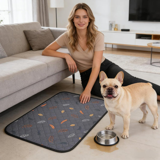 Pet Absorbent Pee Pads - Strong Puppy Training Underpad, Dog Potty Pad with Waterproof Design, Home Accessory Easy Use and , Whelping Bed Crate for Small Medium Large Dog Floors