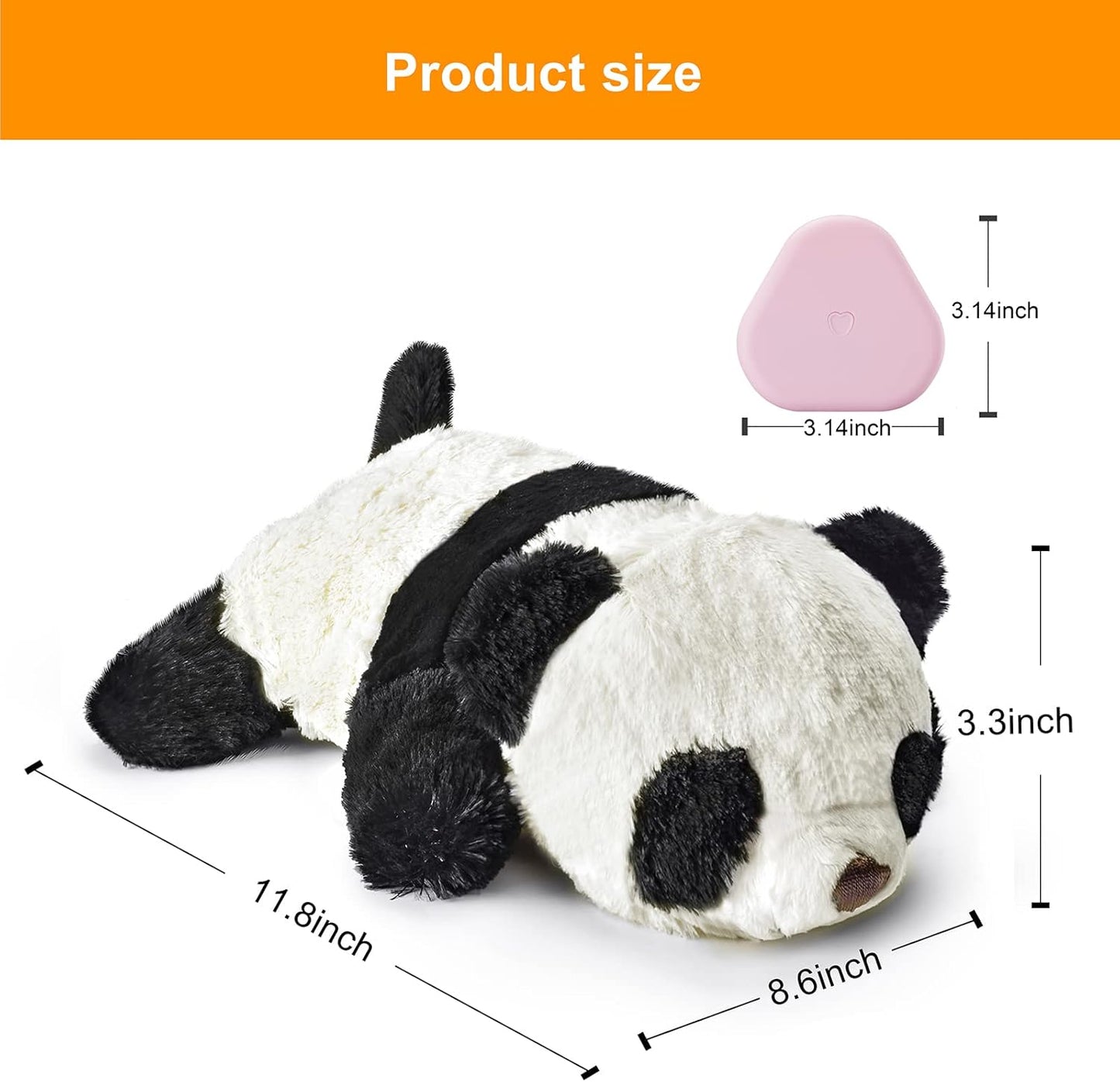 Heartbeat Puppy Toy Heartbeat Stuffed Animals for Pet Anxiety Relief and Calming Aid, Dog Anxiety Toys for Puppy Comfort Cuddle Sleep Aid, Puppy Essential Necessary Gift Need