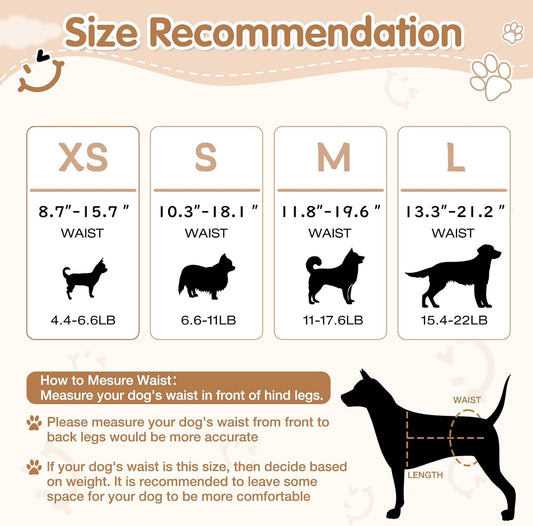 Dog Diapers Female, Pull It Up Disposable Puppy Diapers with 360° Stretchy Waist, Super Absorbent Leak-Proof Doggie Diapers for Playful Dogs, Dog Walking, Gaming(S,30PCS)