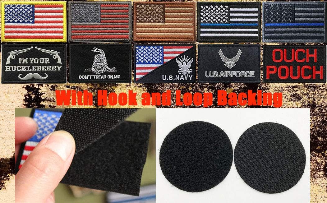 Zcketo 2 Packs Tactical Service Dog Stress & Anxiety Response Dog Vests/Harnesses Emblem Embroidered Fastener Hook & Loop Medic EMT Service Dog Patch