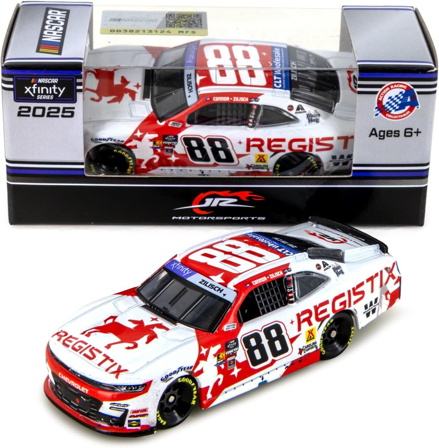 Connor Zilisch 2025 Dale Jr's 1st Crew Chief Pocono Race Win ARC Diecast Car 1:64 Scale