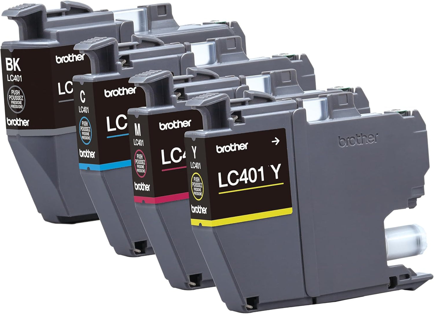 Brother Genuine LC4014PKS Standard Yield 4-Pack Ink Cartridges – Includes 1 Cartridge Each of Black, Cyan, Magenta and Yellow