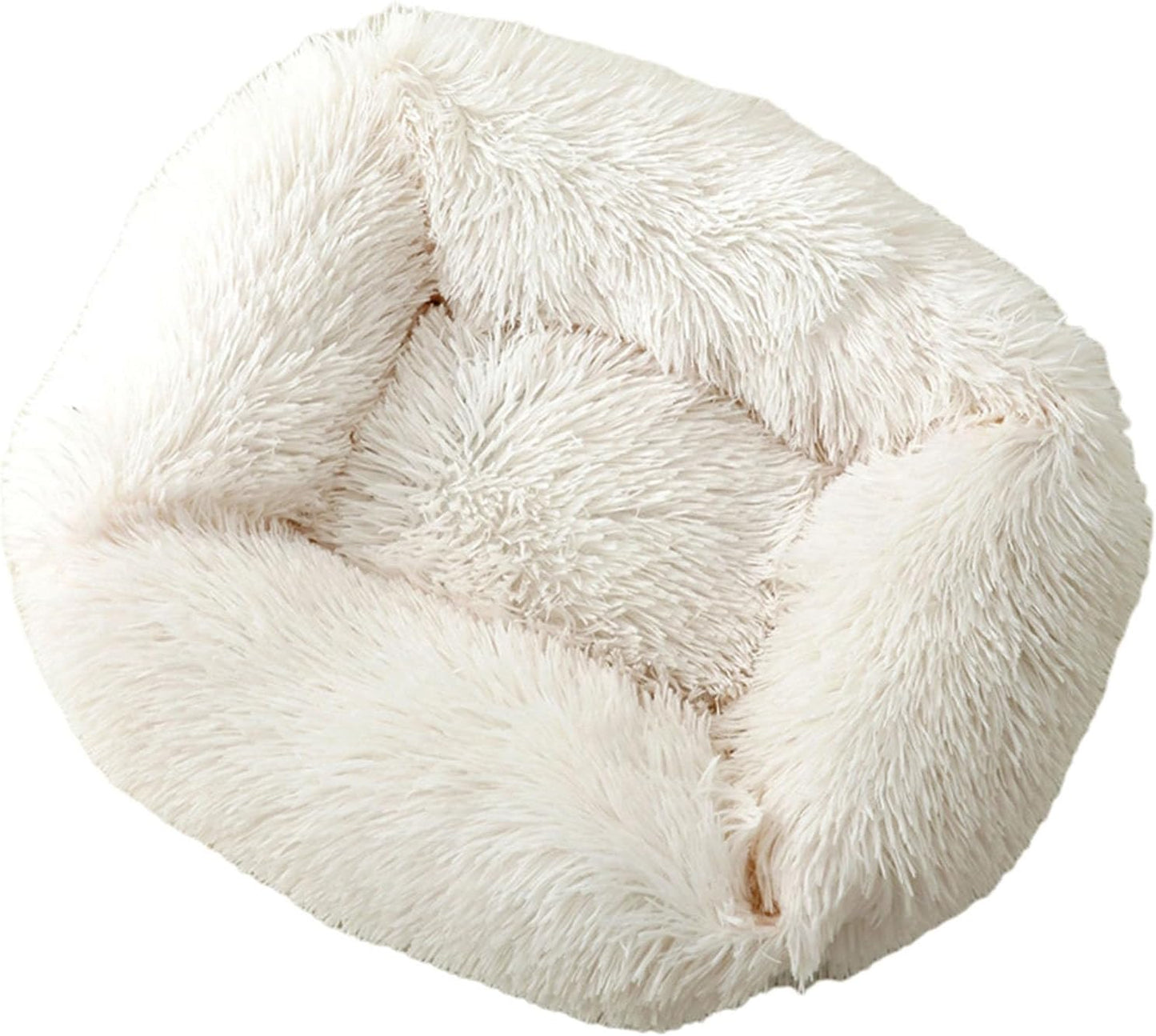 Dog Bed Furry Nest for Small Puppy Kitten Non-Slip Dog Basket Pet Bed with Thicken Cover Multicolored Couch Bed
