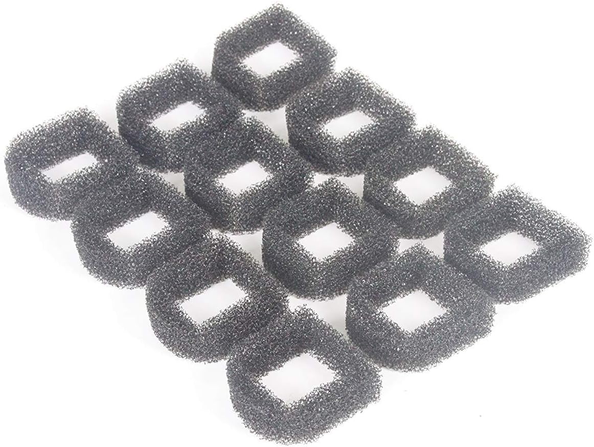 LTWHOME Replacement Foam Filter Fit for Drinkwell Stainless Steel 360, Lotus, Avalon, and Pagoda (Pack of 12)