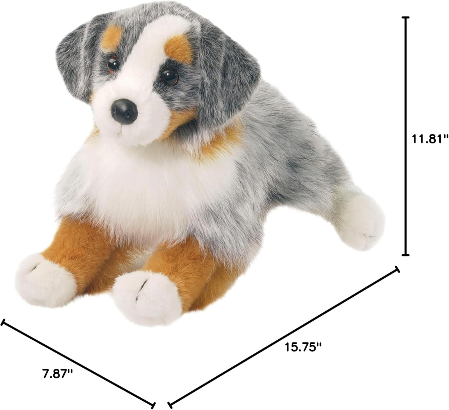 Douglas Sinclair Australian Shepherd Dog Plush Stuffed Animal