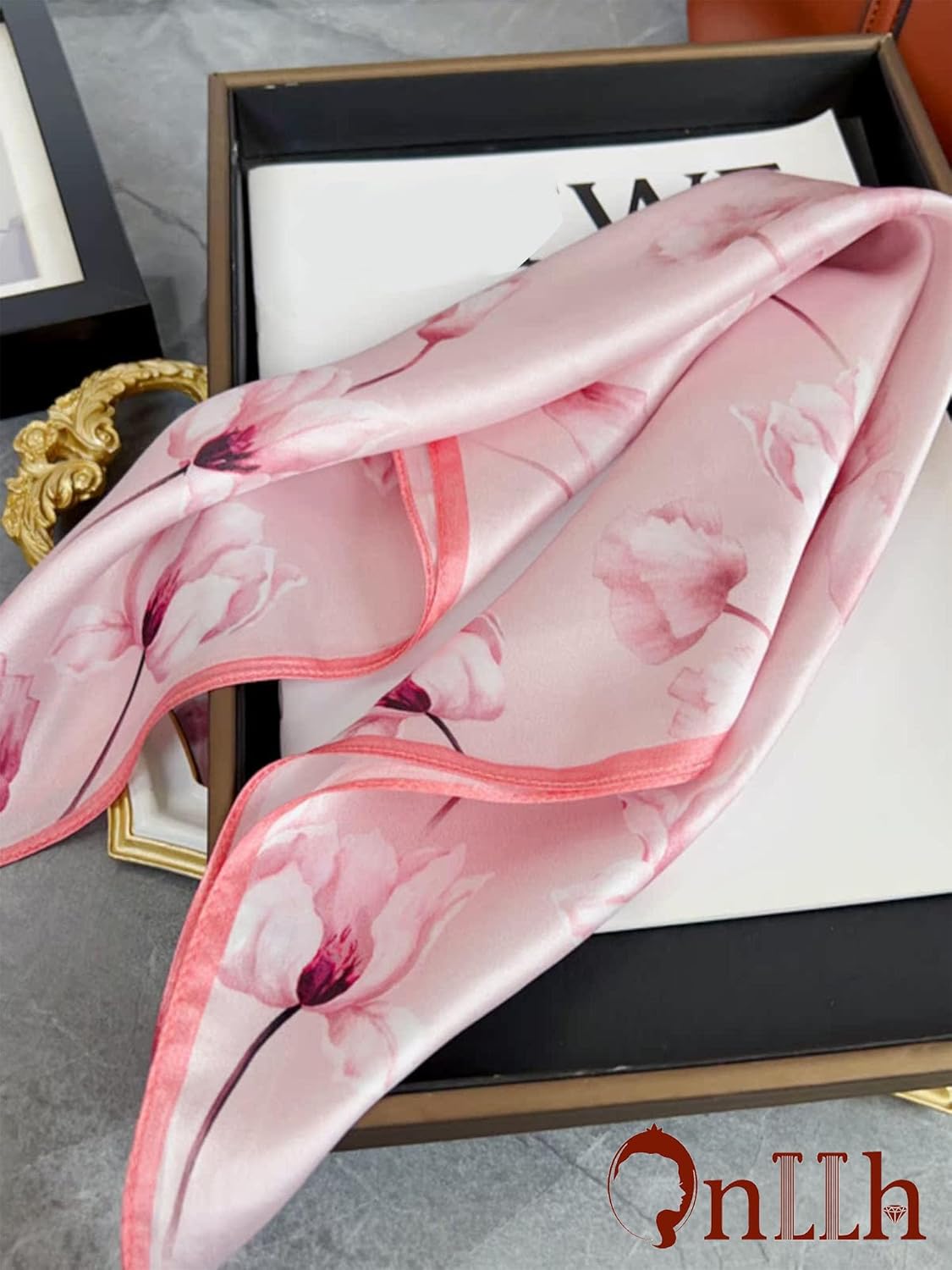Silky Scarf for Women Lightweight Satin Bandanas Neck Hair Wrap For Sleeping Head Scarves 27.5"