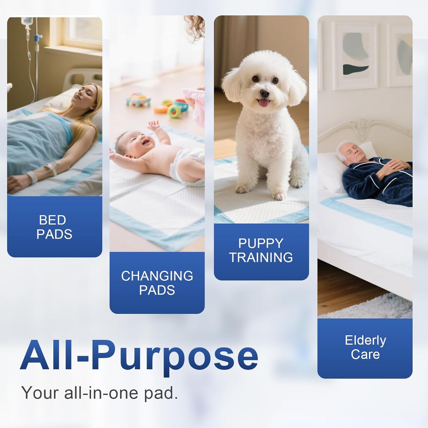 Puppy Pee Pads for Dogs 51"x36" 40 Count, Extra Large Dog Pee Pads, XXXXL Leak-Proof & Super Absorbent Dog Pee Pads, Thicken Disposable Potty Pads Puppy Training Pads for Cats Rabbits