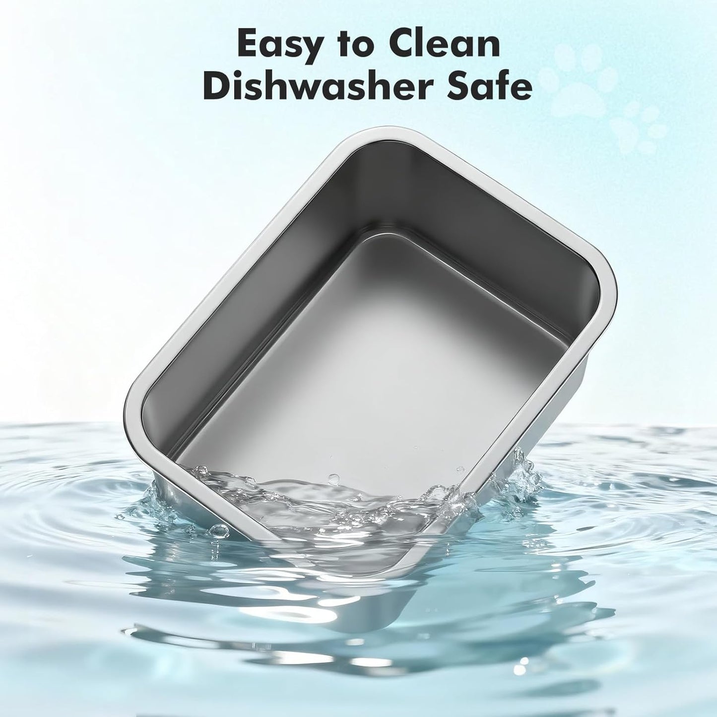 Elevated Dog Bowl, 2.4 Gallon Adjustable Stainless Steel Water Bowl for Large Breed, Dog Water Feeder, Pet Feeder with Full Metal Stand for Relief Joint Pressure, Easy Clean, Indoor Outdoor Use
