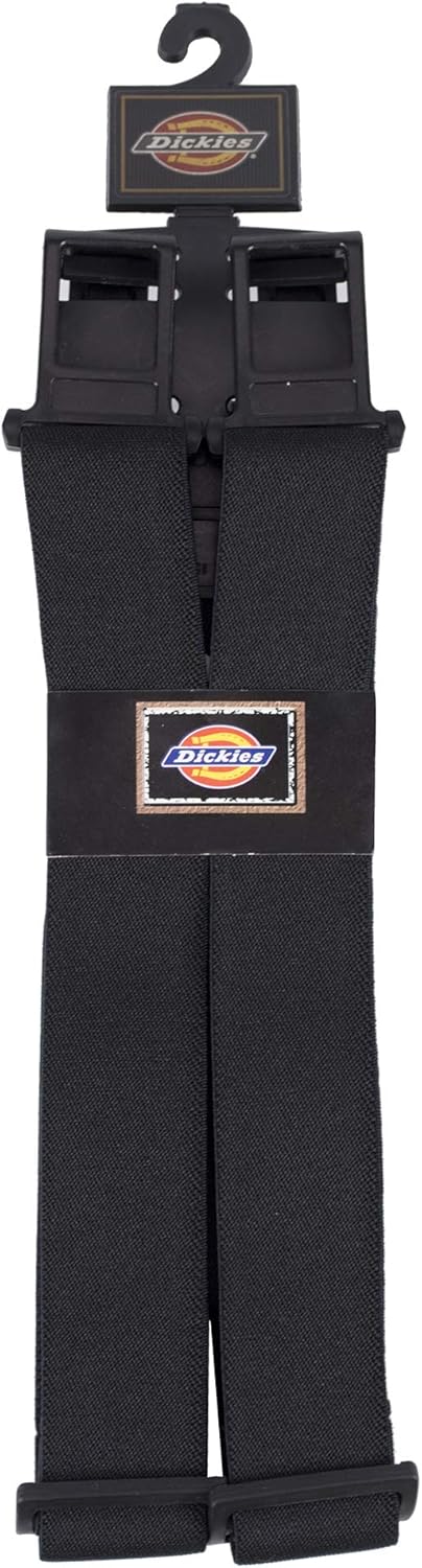 Dickies Men's Belt Clip Stretch Suspenders – Adjustable Fit for Work or Casual Wear