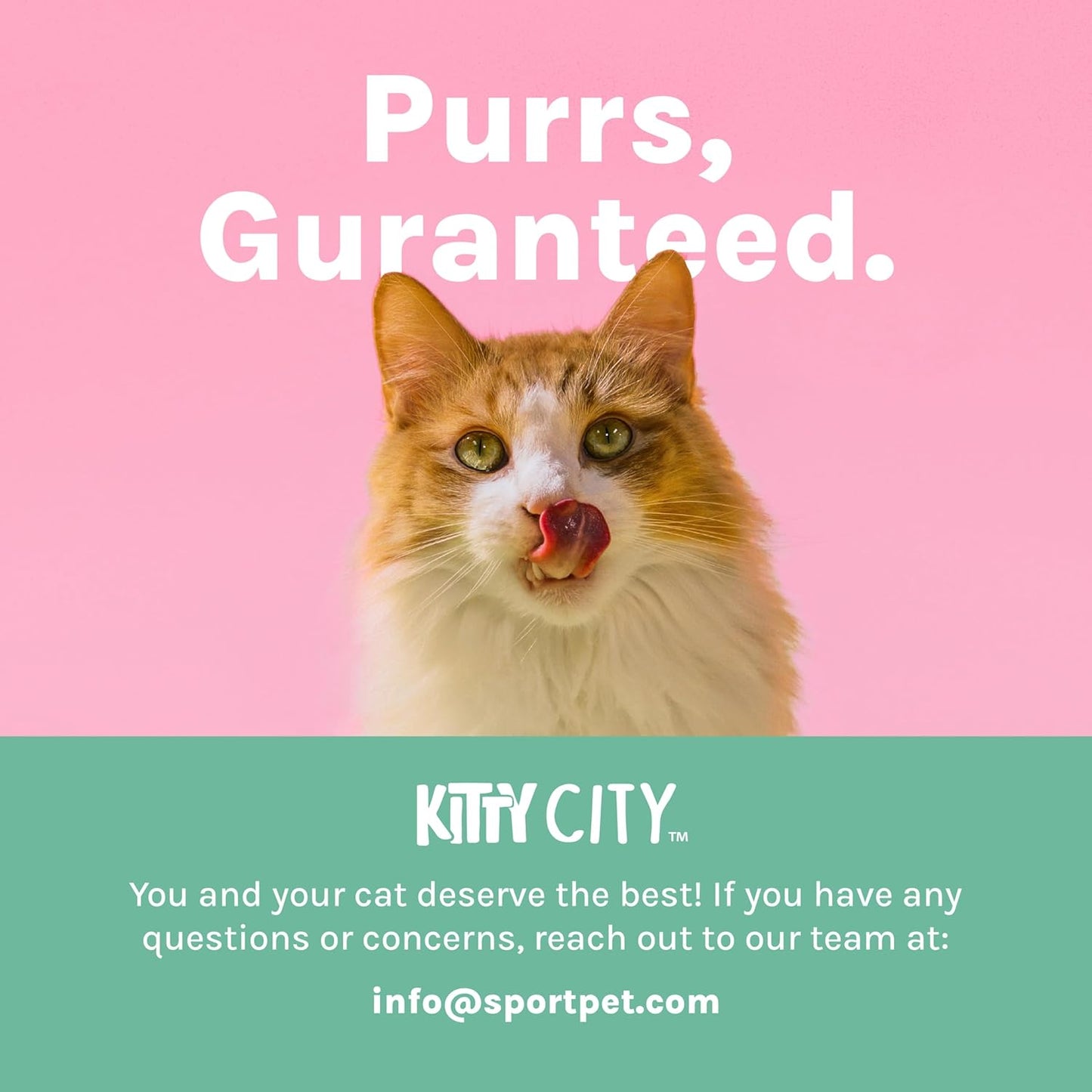Kitty City Cat Bed, Cotton, 14"W x 19"L x 5"H