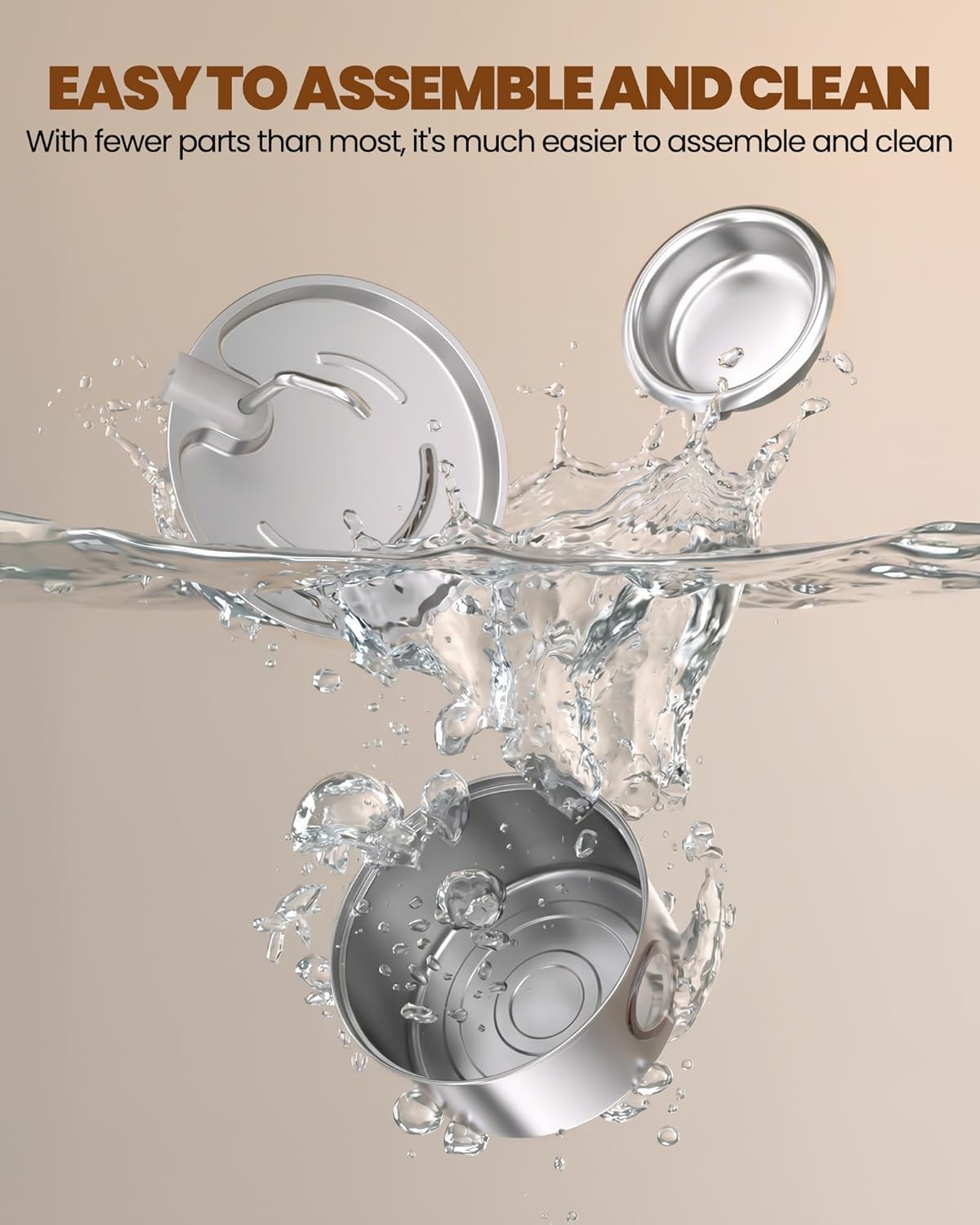 Cat Water Fountain,108oz/3.2L Stainless Steel Cat Fountain and Removable Water Bowl,Pet Fountain with Water Level Window,Quiet Pump,Multi-Filter, Water Tap, Provides Flowing,for Dog Cats