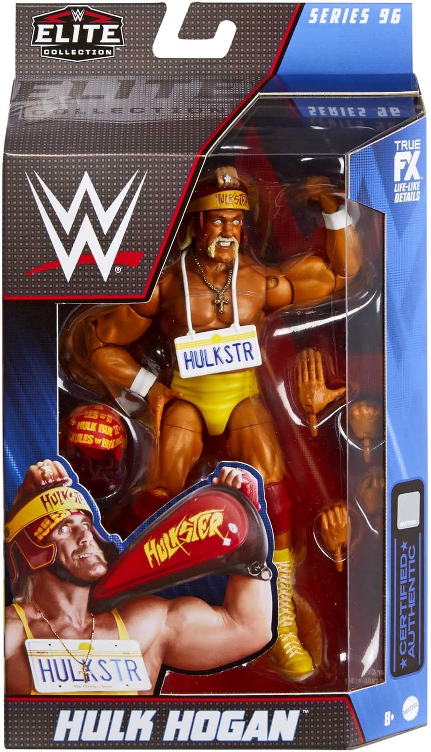 Mattel Hulk Hogan Elite Collection Action Figure, 6-inch Posable Collectible Gift for Fans Ages 8 Years Old & Up
