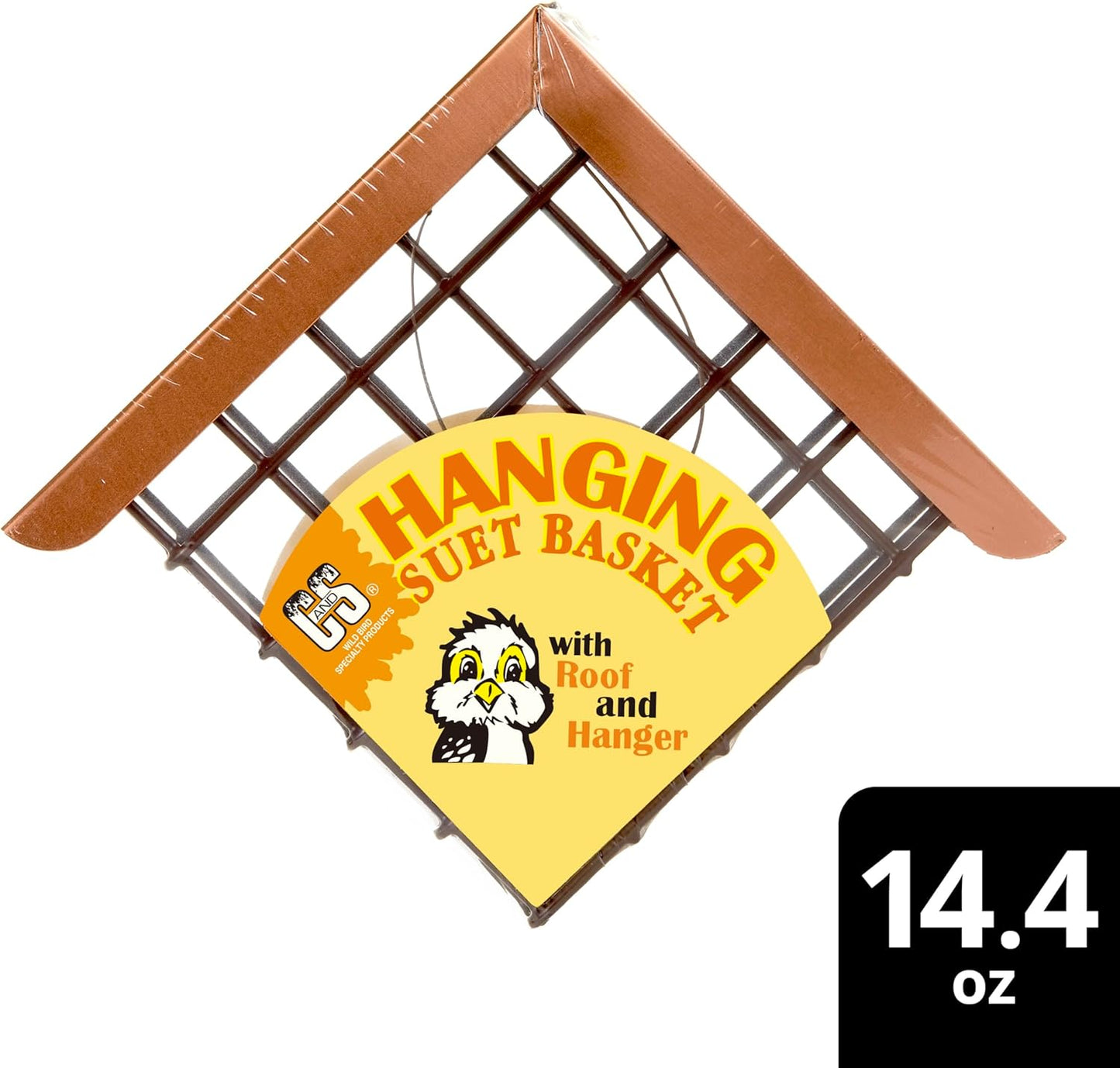 C&S Hanging Suet Basket w/Roof 14.4 Ounces