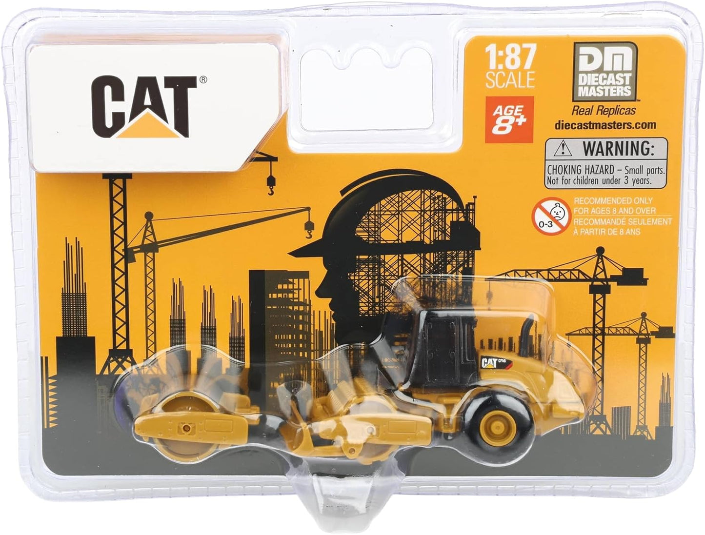 Diecast Masters 1/87 CAT 9CS56 Roller with Interchangeable Front Attachment 84662CS