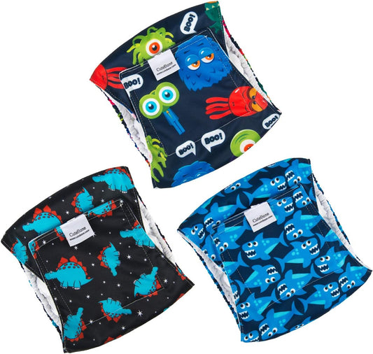 CuteBone Dog Belly Bands for Male Dogs Wraps Washable Doggie Diapers DM07S