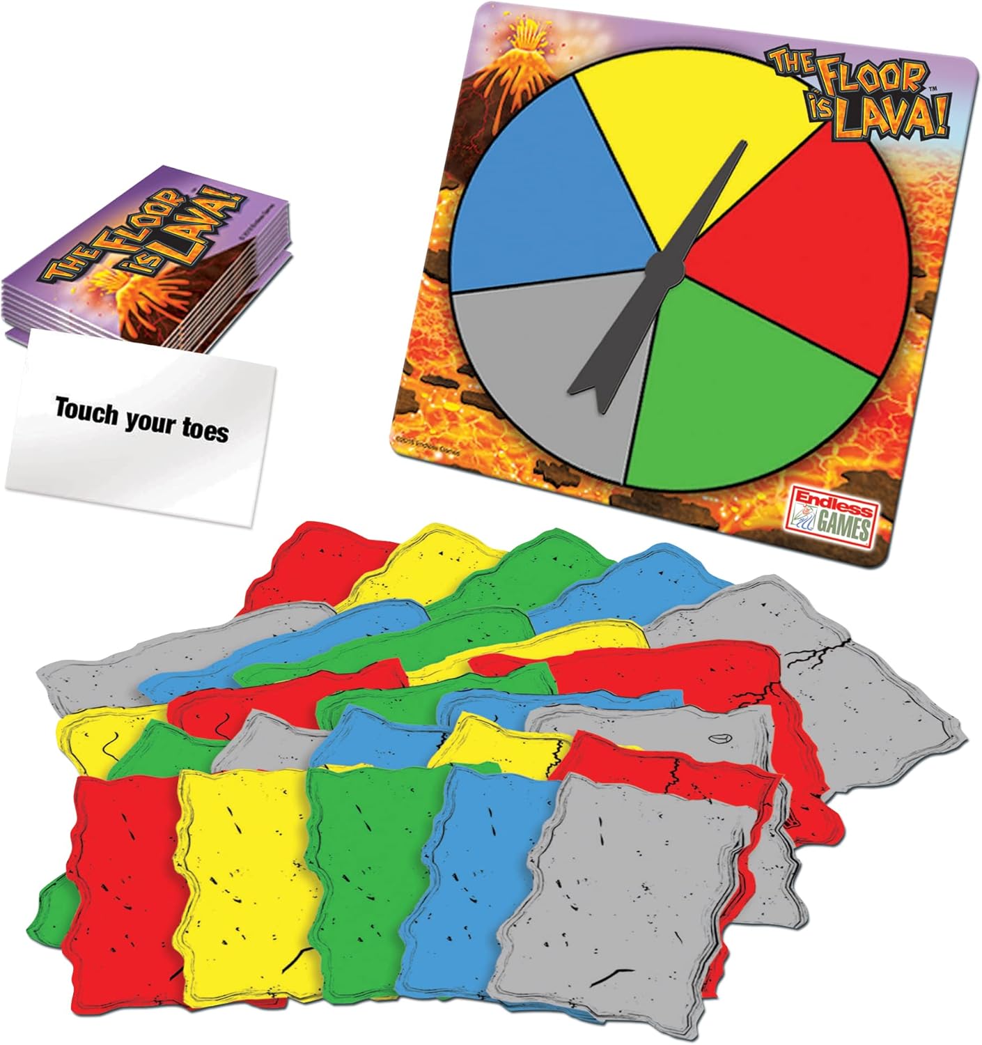Endless Games The Original The Floor is Lava! Game by Endless Games - Interactive Game for Kids and Adults - Promotes Physical Activity - Indoor and Outdoor Safe