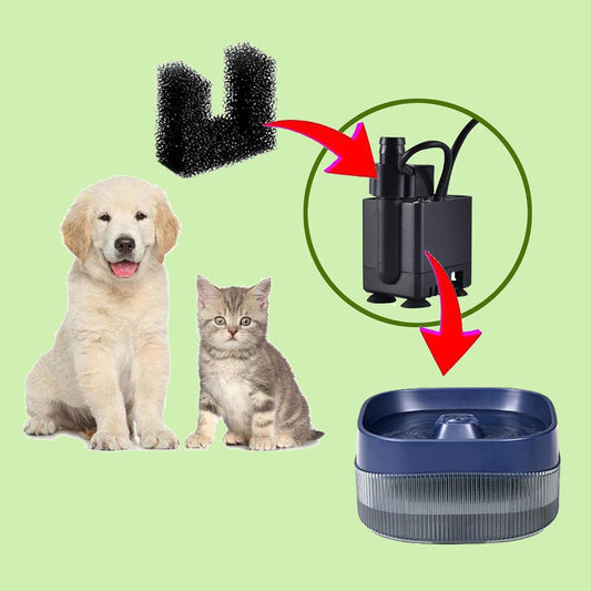 Pet Replacement Sponge Filters Replacement Pre Filter Sponges for 135oz/ 4L 118oz/ 3.5L Pet Water Fountain Cat Water Foam Filter Dog Drinking Water Sponge Foam Filters (12)